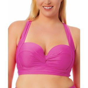Womens Size Molded Cup Bikini Top, Pink, Size 2